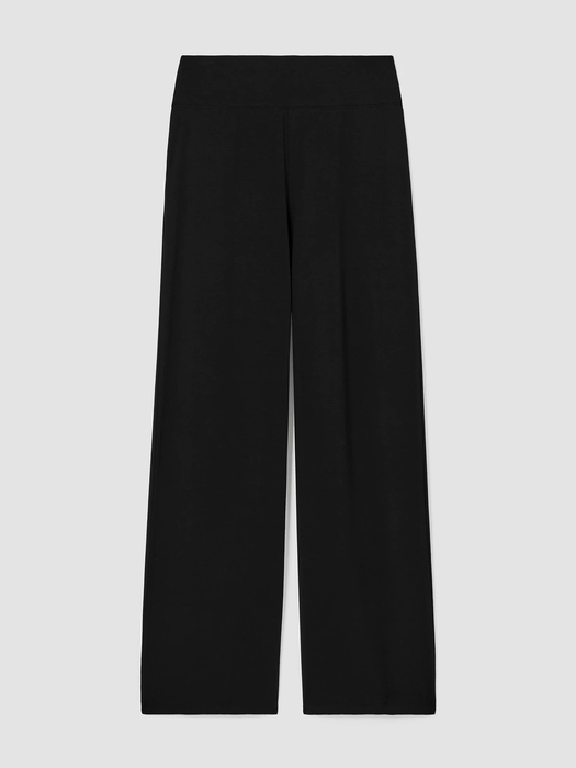 Stretch Jersey Knit Wide-Leg Pant - Eileen Fisher Outlet