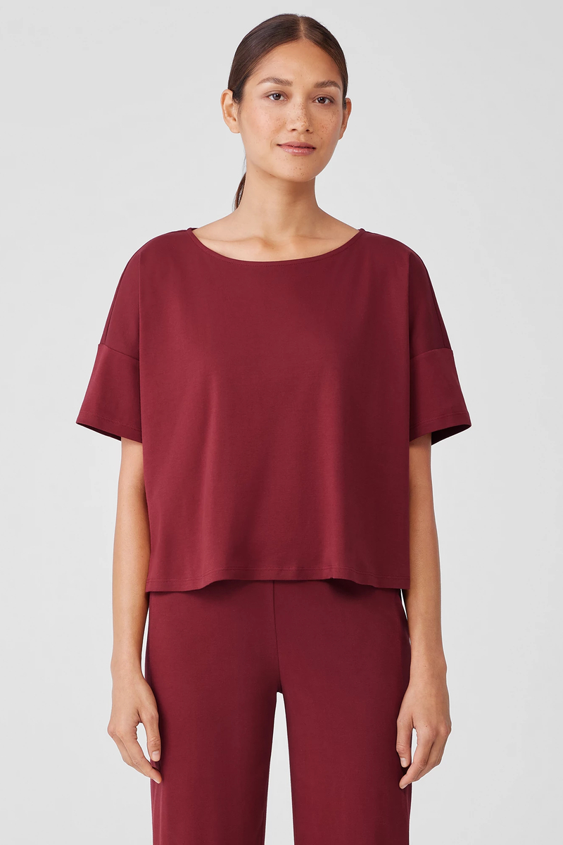 Organic Cotton Interlock Sleep Tee - Eileen Fisher Outlet
