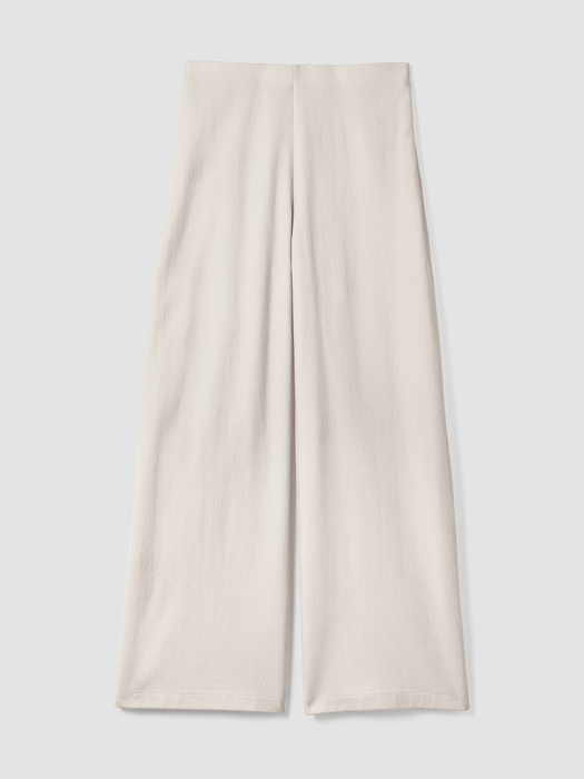 Felted Wool JerseyWide-Leg Long Pant in Regenerative Wool - Eileen Fisher Outlet