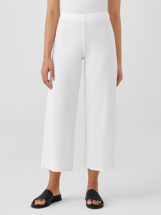 Washable Stretch Crepe Wide-Leg Pant - Eileen Fisher Outlet