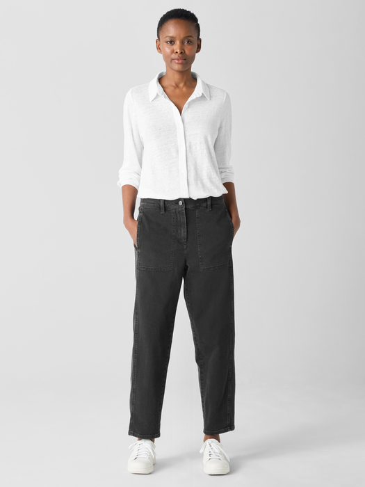 Cotton Stretch DenimLantern Jean - Eileen Fisher Outlet