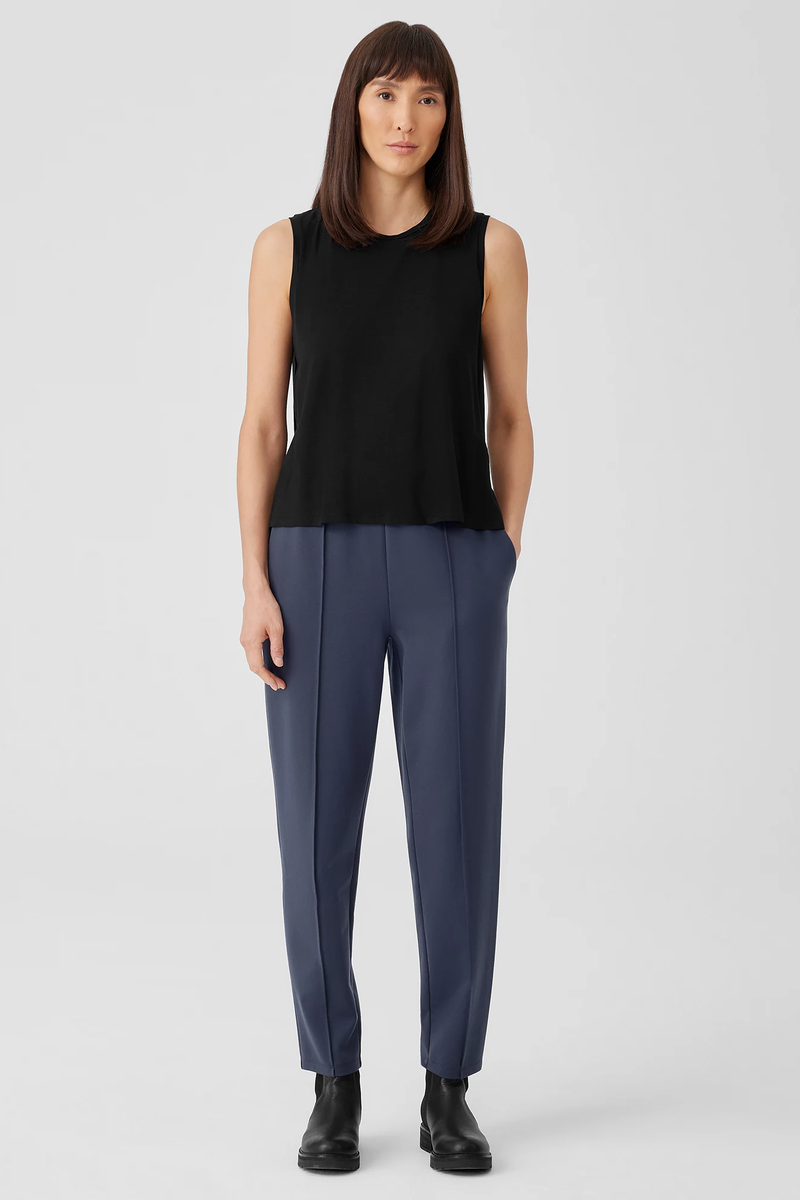 Silk Georgette Crepe Scoop Neck Tank - Eileen Fisher Outlet