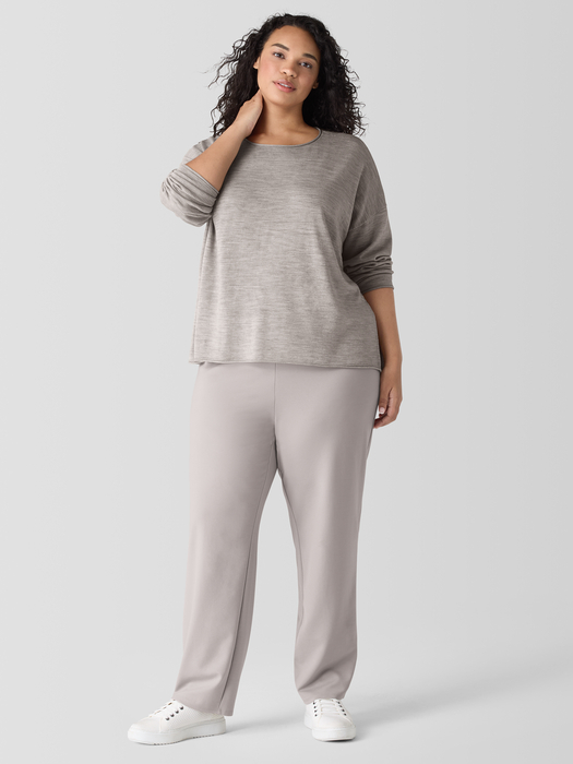 Washable Flex Ponte Straight Pant - Eileen Fisher Outlet