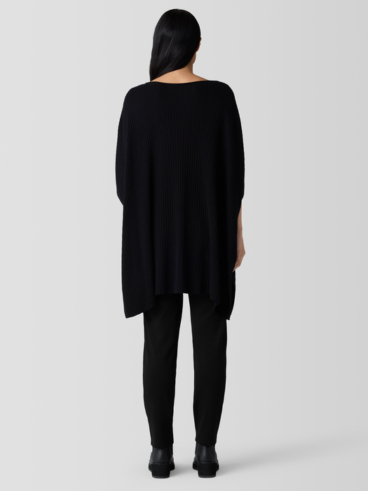 Peruvian Cotton Blend Poncho - Eileen Fisher Outlet