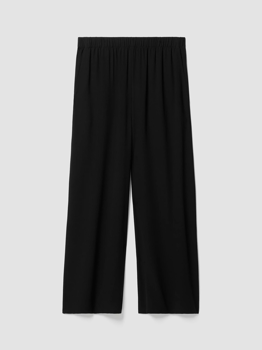 Silk Georgette Crepe Wide-Leg Pant - Eileen Fisher Outlet