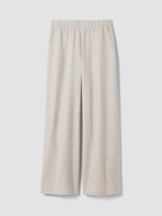 Felted Wool Jersey Wide-Leg Pant in Regenerative Wool - Eileen Fisher Outlet