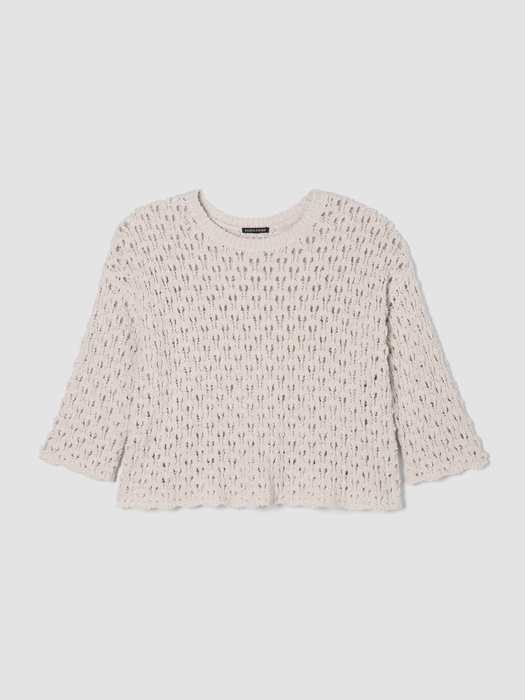 Cotton Fluff Bracelet Sleeve Top - Eileen Fisher Outlet