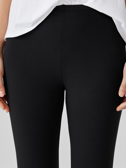 Lightweight Cotton Stretch Jersey Leggings - Eileen Fisher Outlet