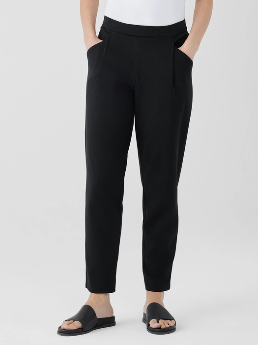 Cotton Blend Ponte Carrot Pant - Eileen Fisher Outlet