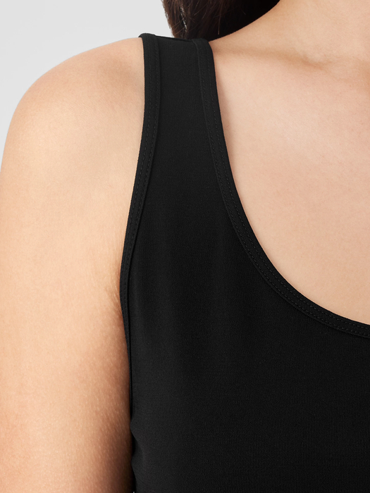 Stretch Silk Jersey Scoop Neck Tank - Eileen Fisher Outlet
