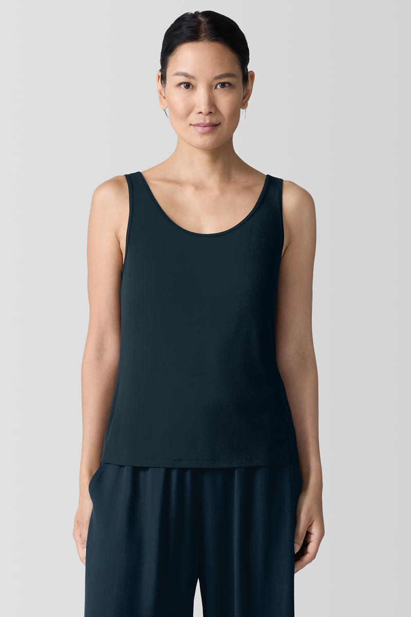 Crinkled Sheer Silk Georgette Classic Collar Shirt - Eileen Fisher Outlet