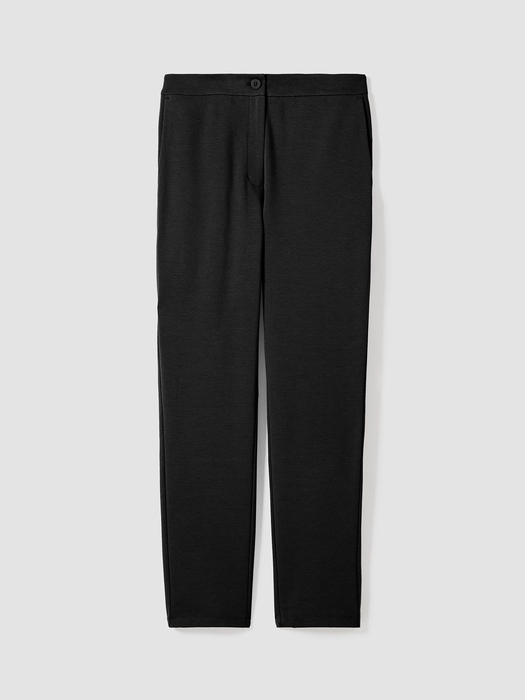 Cotton Blend Ponte Slim Pant - Eileen Fisher Outlet