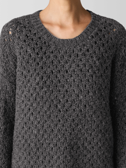 Peruvian Alpaca Crew Neck Top - Eileen Fisher Outlet
