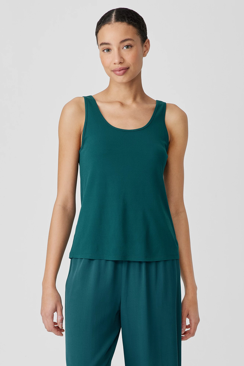 Crinkled Sheer Silk Georgette Classic Collar Shirt - Eileen Fisher Outlet