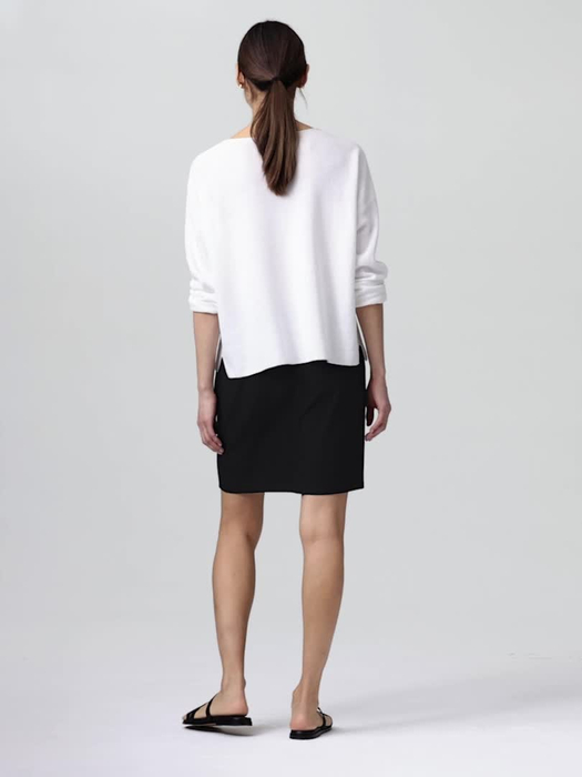 Washable Stretch Crepe Mini Skirt - Eileen Fisher Outlet
