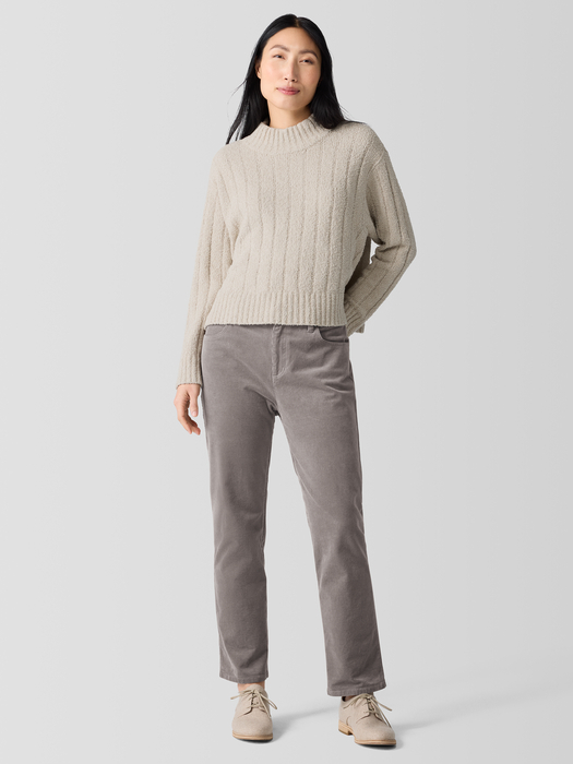 Organic Cotton Stretch Corduroy Straight Pant - Eileen Fisher Outlet