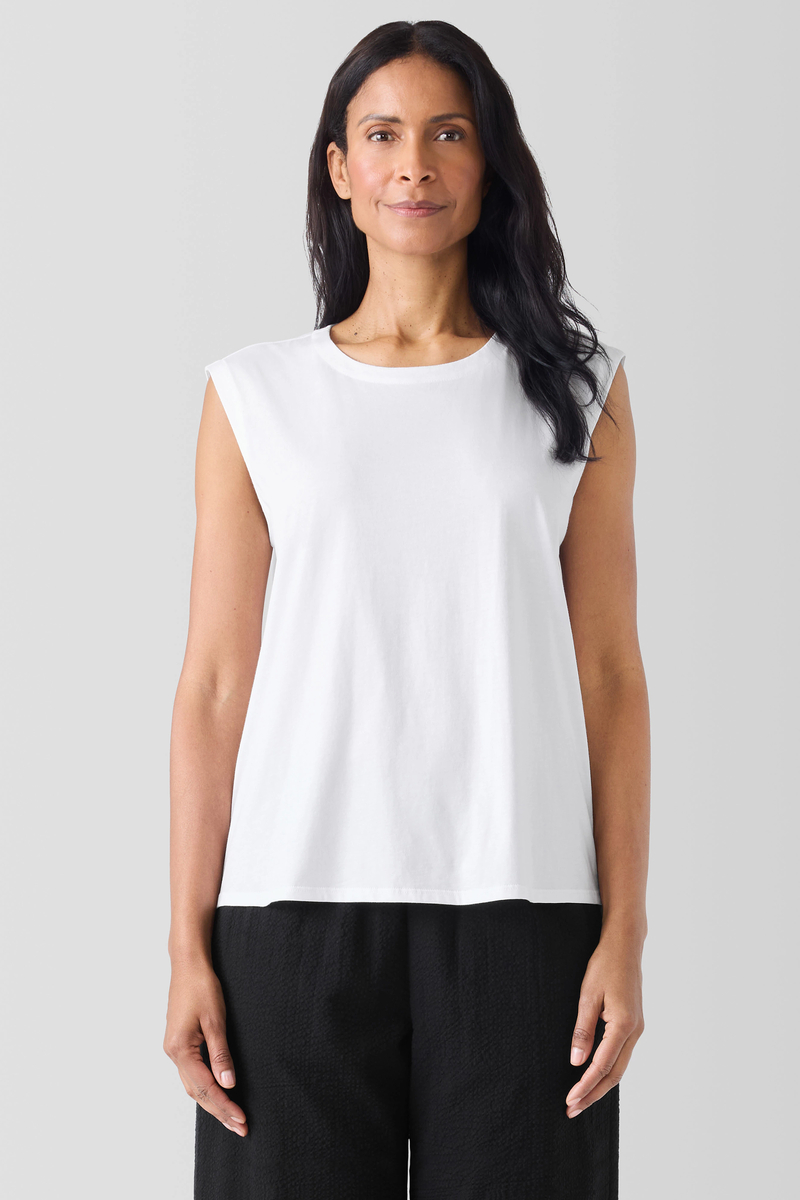 Lightweight Cotton Stretch Jersey Leggings - Eileen Fisher Outlet
