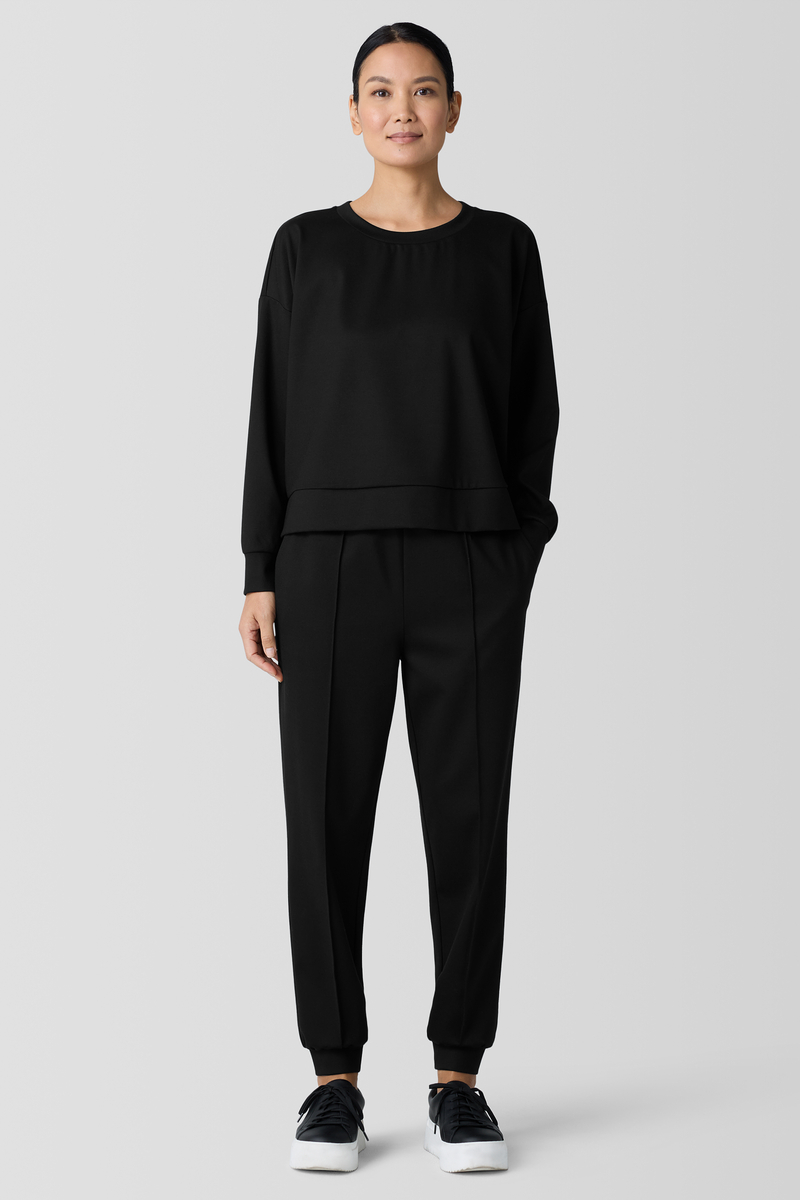Organic Pima Cotton Jersey Long-Sleeve Tee - Eileen Fisher Outlet