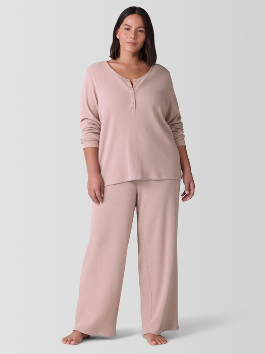 Cozy Organic Cotton Waffle Sleep Pant - Eileen Fisher Outlet