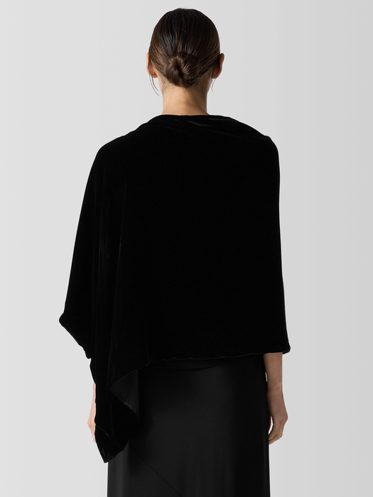 Velvet Poncho | Eileen Fisher Outlet - Eileen Fisher Outlet