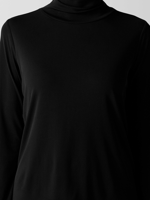 Stretch Silk Jersey Turtleneck Top - Eileen Fisher Outlet