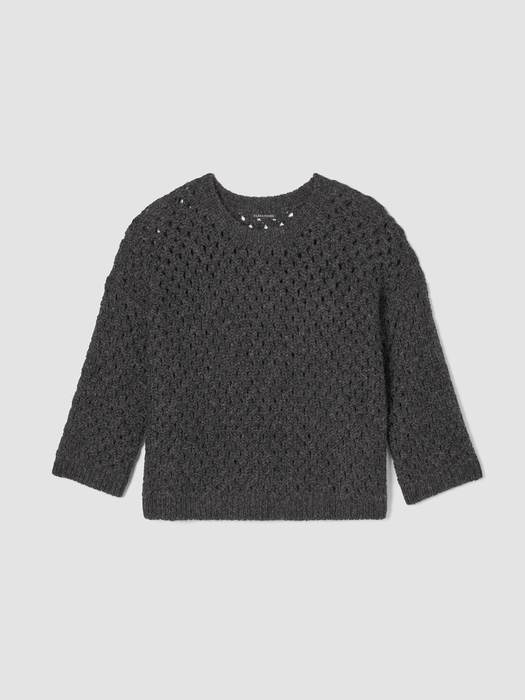 Peruvian Alpaca Crew Neck Top - Eileen Fisher Outlet