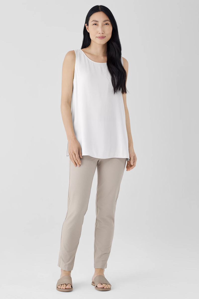 Washable Stretch Crepe Pant - Eileen Fisher Outlet