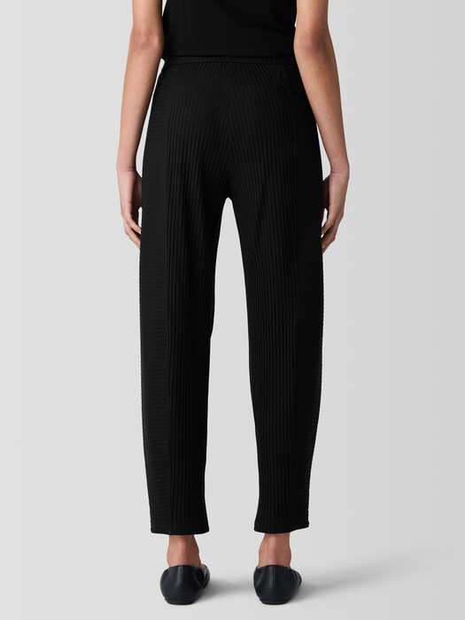 Textured Stretch Rib Lantern Pant - Eileen Fisher Outlet