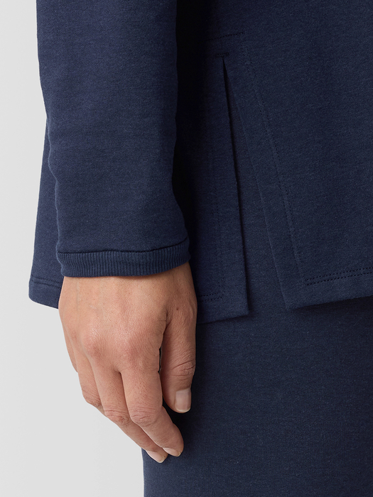 Cozy Brushed Terry Hug Long Box-Top - Eileen Fisher Outlet