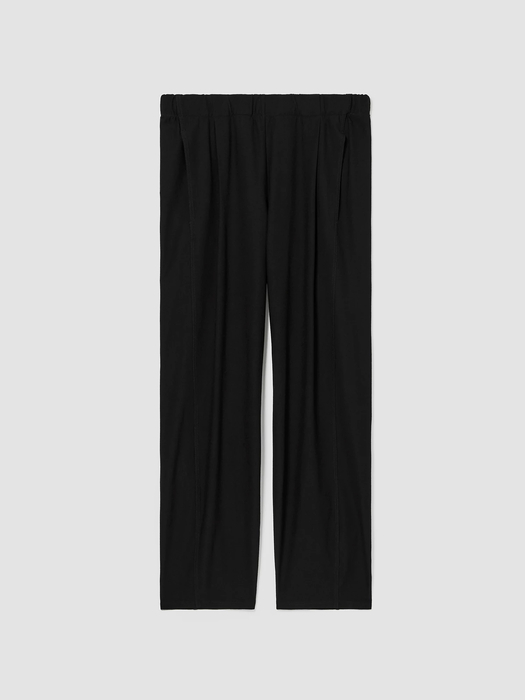 Washable Stretch Crepe Pleated Lantern Pant - Eileen Fisher Outlet