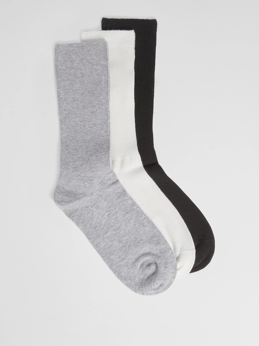 Cotton Trouser Sock 3-Pack - Eileen Fisher Outlet