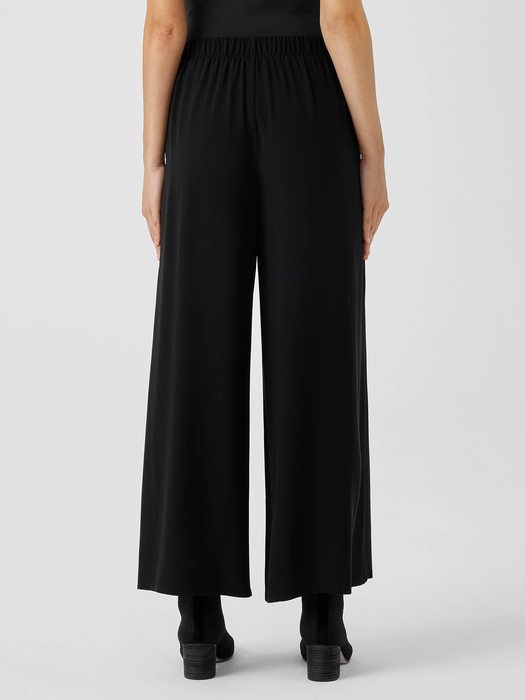Silk Georgette Crepe Wide-Leg Pant - Eileen Fisher Outlet