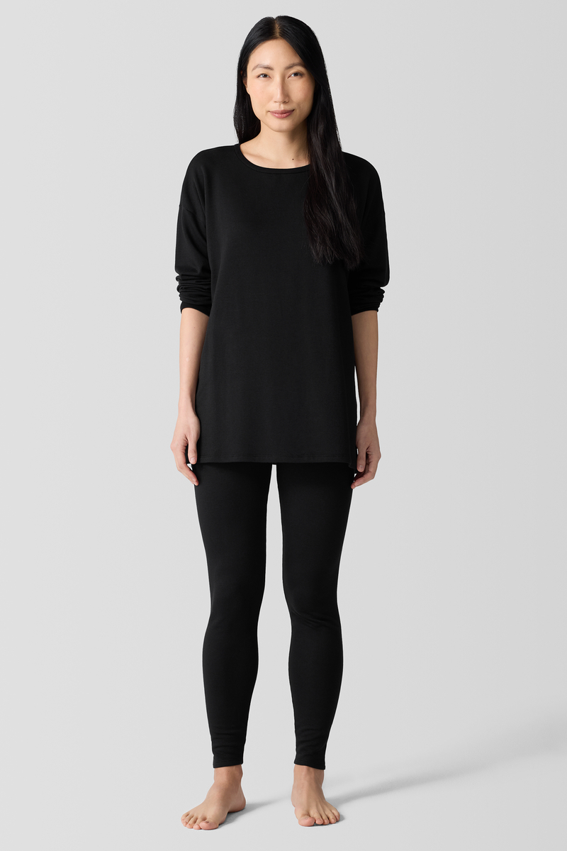 Stretch Jersey Knit Leggings - Eileen Fisher Outlet