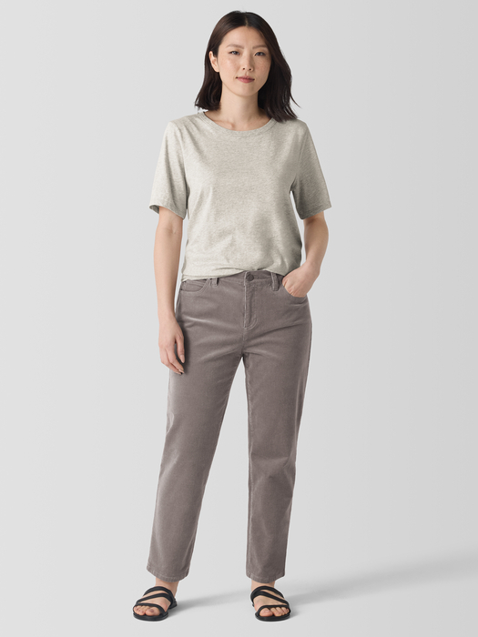 Organic Cotton Stretch Corduroy Straight Pant - Eileen Fisher Outlet