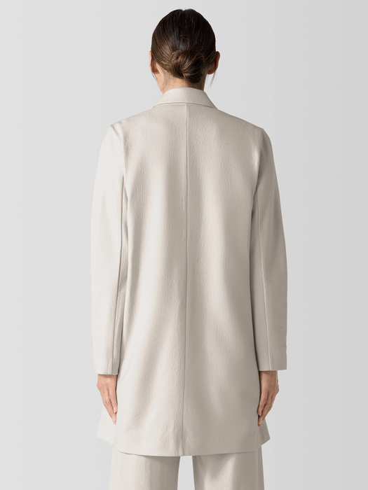Felted Wool Jersey Long Blazer in Regenerative Wool - Eileen Fisher Outlet