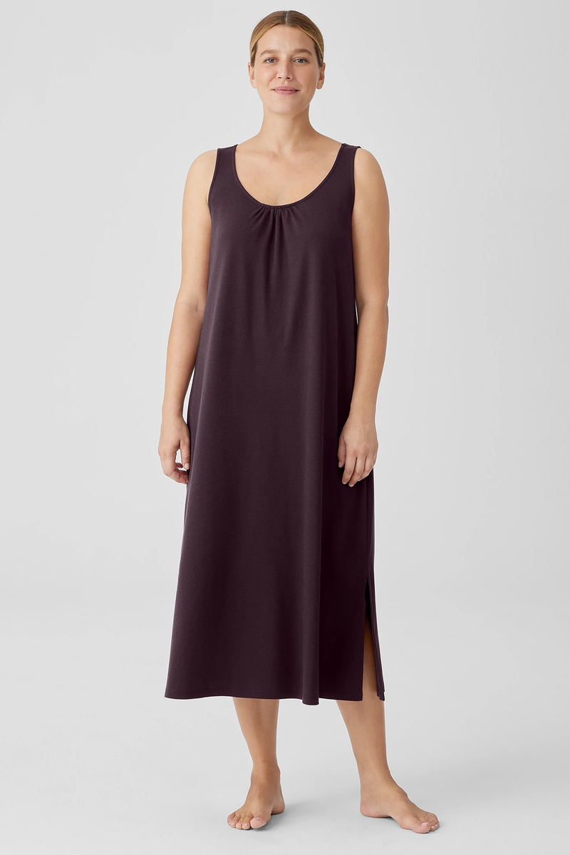 Organic Cotton Interlock Sleep Robe - Eileen Fisher Outlet