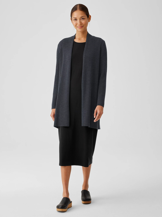 Stretch Jersey Knit Jewel Neck Dress - Eileen Fisher Outlet
