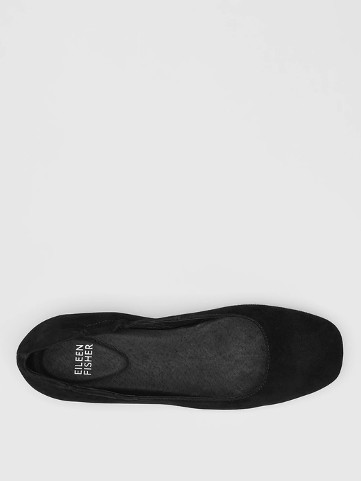 Selle Suede Ballet Flat - Eileen Fisher Outlet