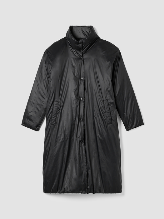 Eggshell Recycled Nylon Long Coat - Eileen Fisher Outlet