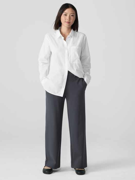 Washable Flex PonteWide Trouser Pant - Eileen Fisher Outlet