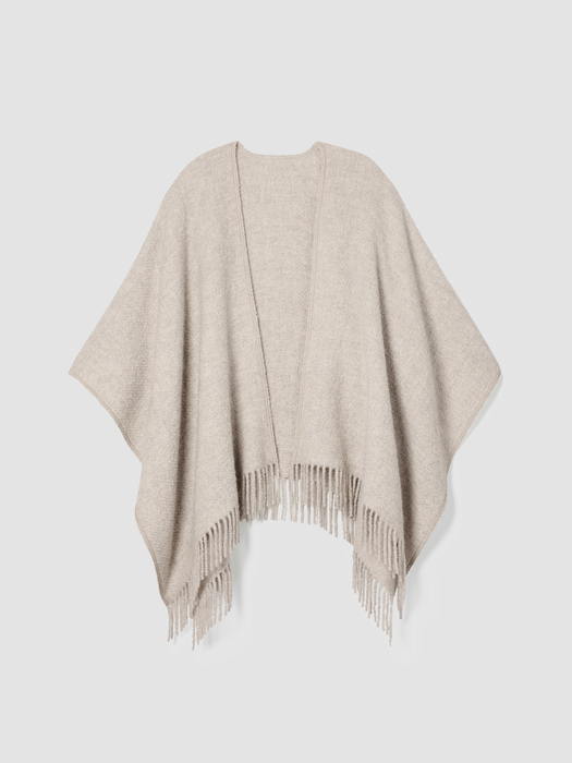Alpaca Silk Boucle Poncho - Eileen Fisher Outlet