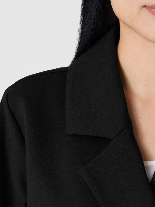 Washable Flex Ponte Short Blazer - Eileen Fisher Outlet