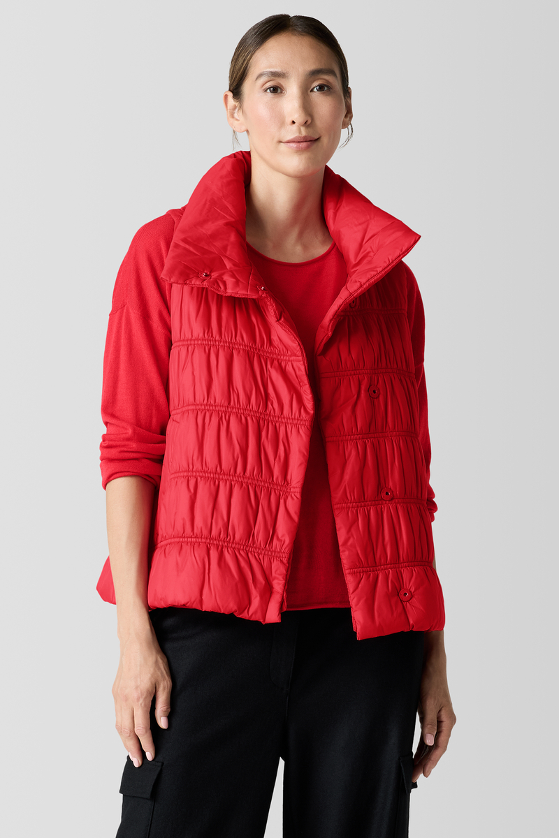 Cotton and Recycled Cashmere Scarf - Eileen Fisher Outlet