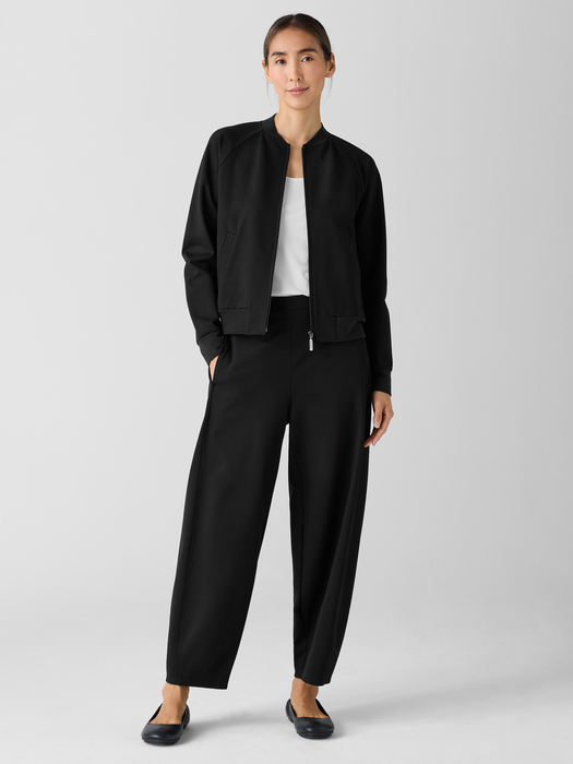 Washable Flex Ponte Flight Jacket - Eileen Fisher Outlet