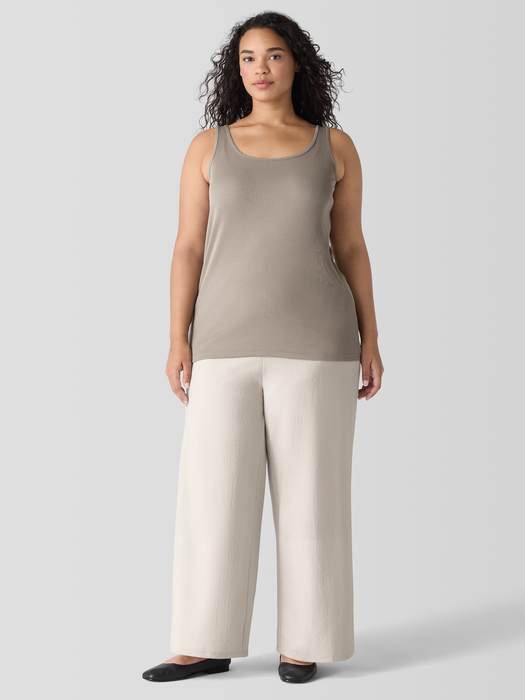 Organic Cotton Stretch Rib Tank - Eileen Fisher Outlet