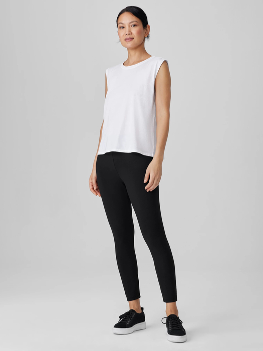 Lightweight Cotton Stretch Jersey Leggings - Eileen Fisher Outlet