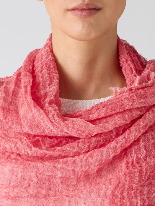 Textured Maltinto Wool Gauze Scarf - Eileen Fisher Outlet