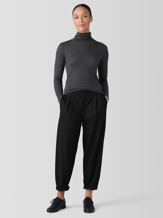 Sheer Knit Turtleneck Top - Eileen Fisher Outlet