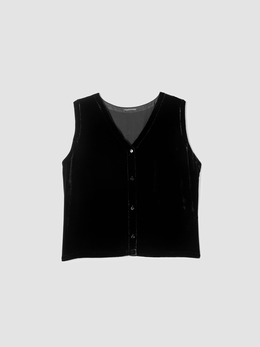 Velvet Vest | Eileen Fisher Outlet - Eileen Fisher Outlet