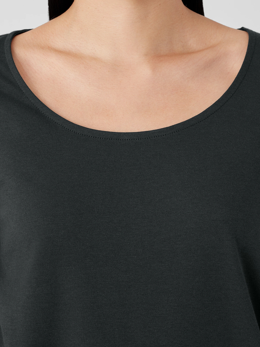 Organic Cotton Interlock Long Sleep Top - Eileen Fisher Outlet